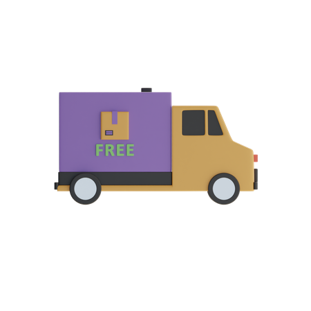 Free Delivery  3D Icon
