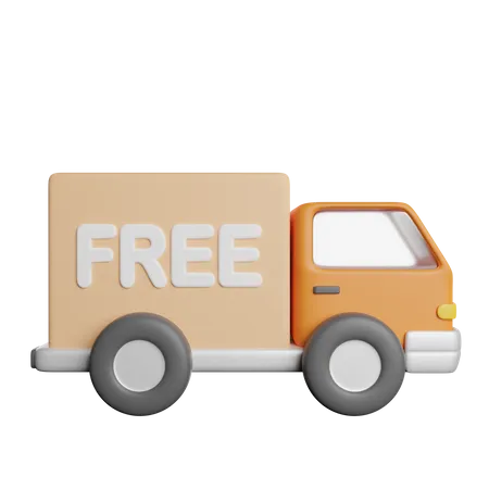 Free Delivery Shipping 3D Icon