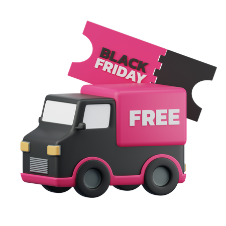Free Delivery coupon  3D Icon