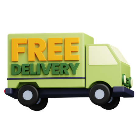 Free Delivery Product  3D Icon