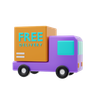 free delivery truck 3d images
