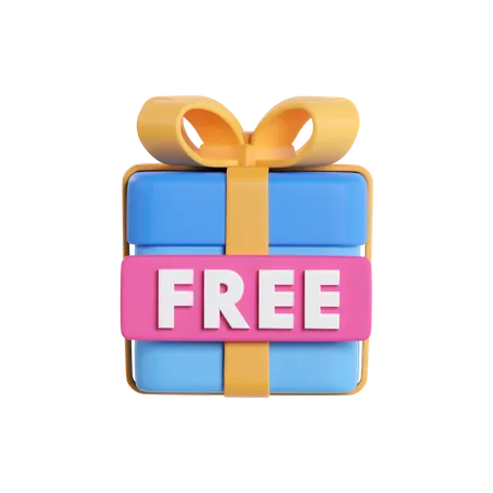 Free Gift Box 3D Icon