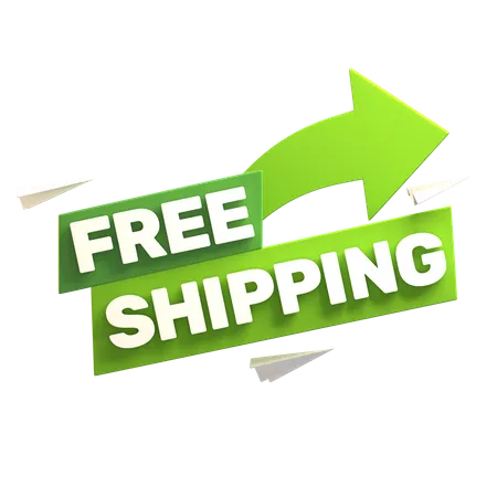 Free Shipping  3D Illustration