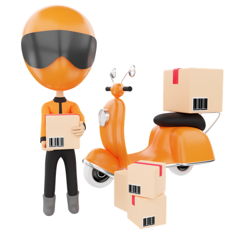 Free shipping and delivery  3D Icon