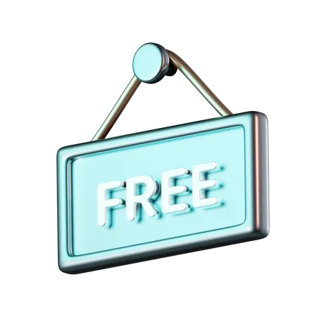 Free Sign  3D Icon