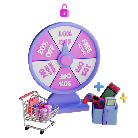 Free Spin Game  3D Icon