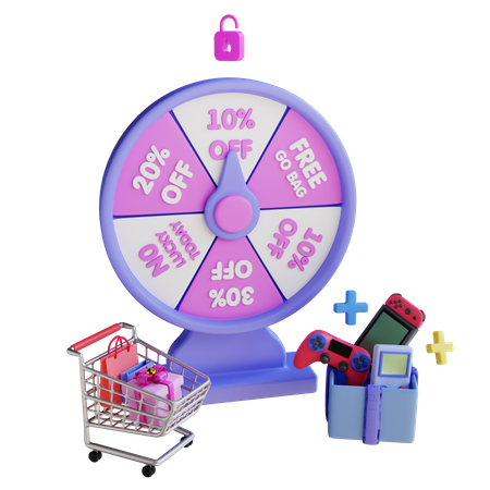 Free Spin Game  3D Icon