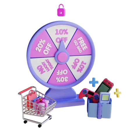 Free Spin Game  3D Icon