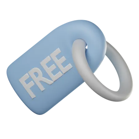 Free Tag  3D Icon