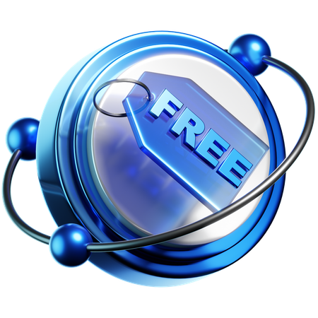 Free Tag  3D Icon