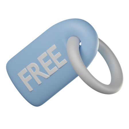 Free Tag  3D Icon
