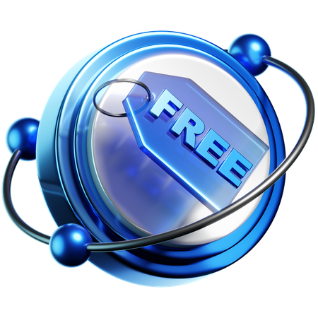 Free Tag  3D Icon