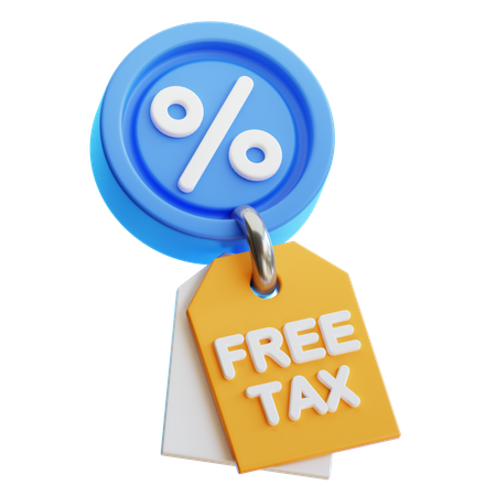 Free Tax  3D Icon