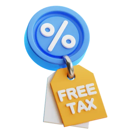 Free Tax  3D Icon