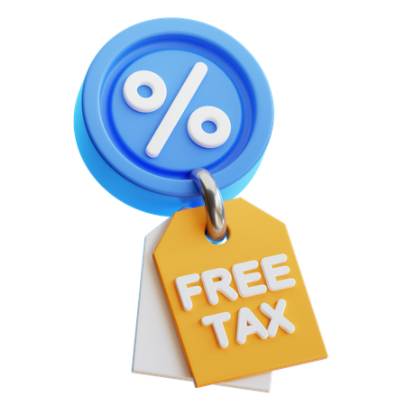 Free Tax  3D Icon