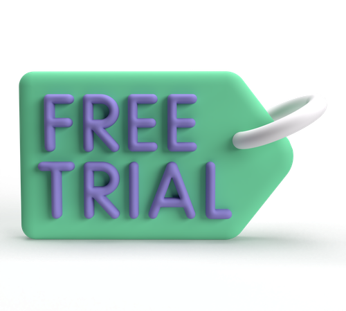 Free Trial  3D Icon