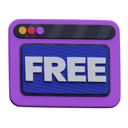 Free Website  3D Icon