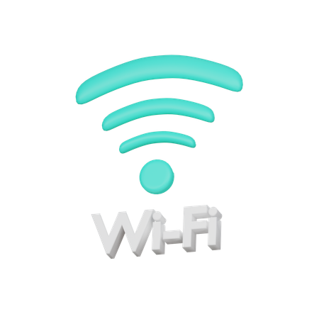 Free Wi Fi  3D Icon