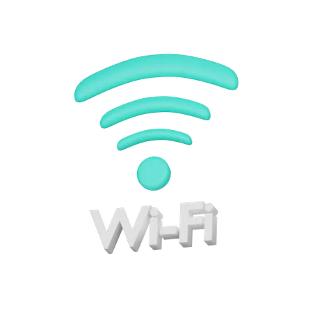 Free Wi Fi  3D Icon