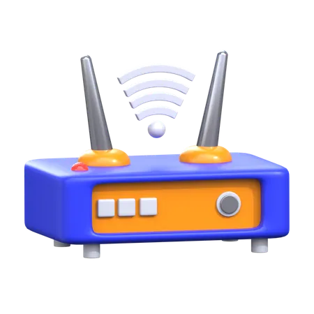 Free Wifi 3 D Hotel Service Icon 3D Icon