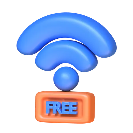 Free Wifi 3 D Resort Icon 3D Icon