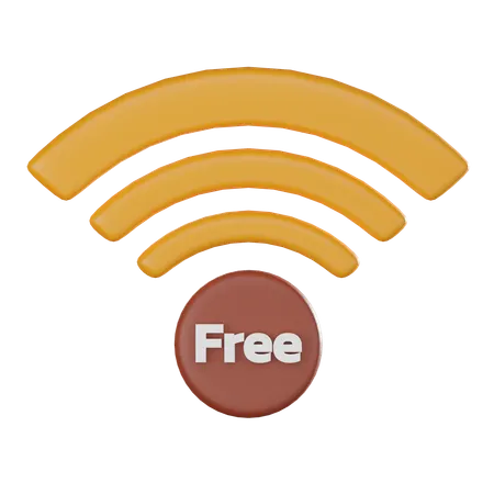Free Wifi  3D Icon