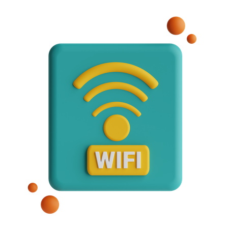 Free Wifi  3D Icon