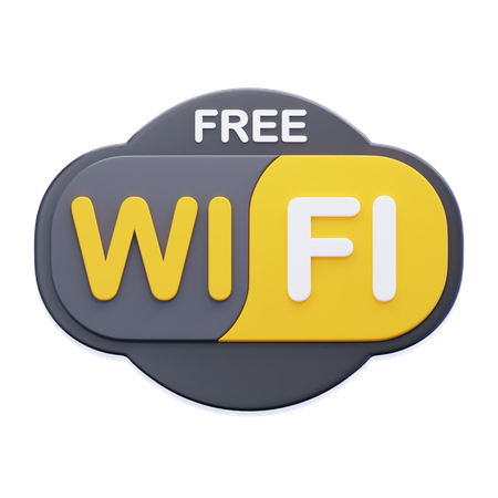 FREE WIFI  3D Icon