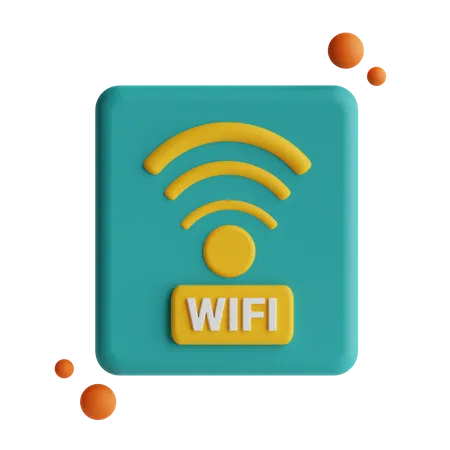 Free Wifi  3D Icon