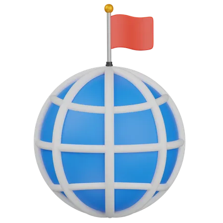 Free World  3D Icon