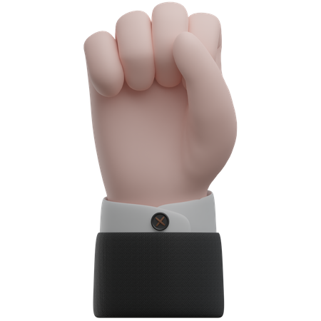 Freedom Fist Hand Gestures  3D Icon