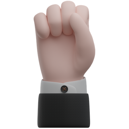 Freedom Fist Hand Gestures  3D Icon