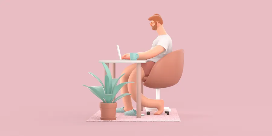 Indépendant  3D Illustration