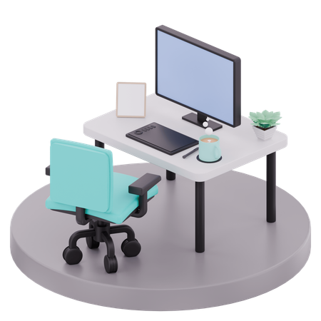 Freelancer Digital Artist Setup  3D Icon