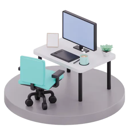 Freelancer Digital Artist Setup  3D Illustration