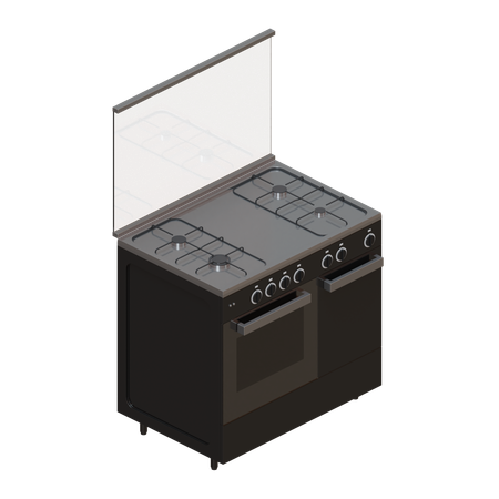 Freestanding Cooker  3D Icon
