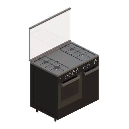 Freestanding Cooker  3D Icon