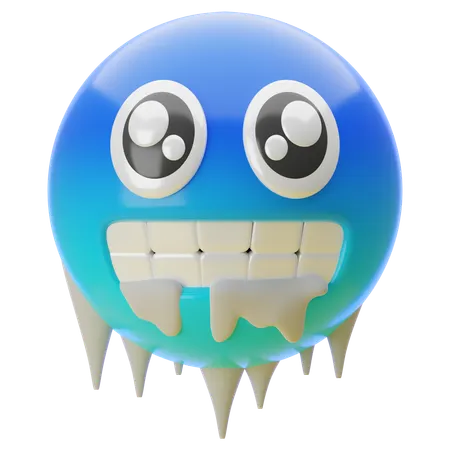 FREEZE EMOJI  3D Icon