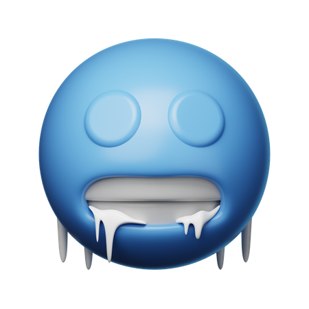 Freeze Emoji  3D Icon