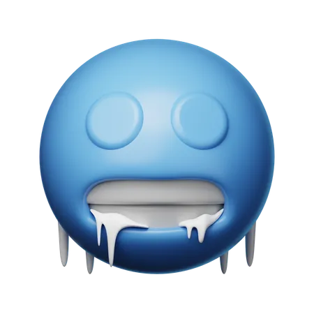 Freeze Emoji  3D Icon