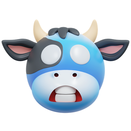 Freezing Cold Cow  3D Icon