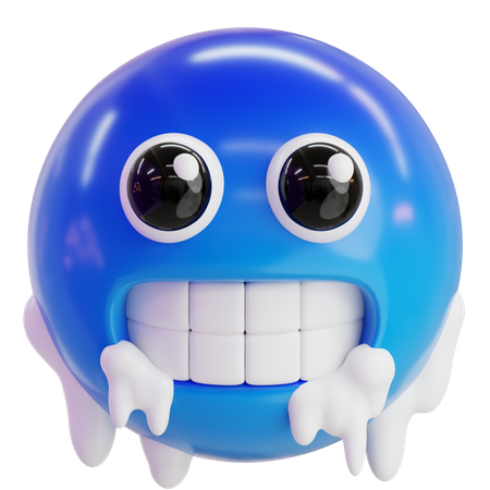 Freezing Face Emoji  3D Icon