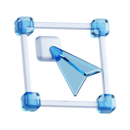 Kostenloses Transformationswerkzeug  3D Icon