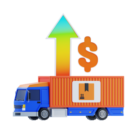 Freight Rates  3D Icon