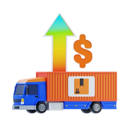 Freight Rates  3D Icon