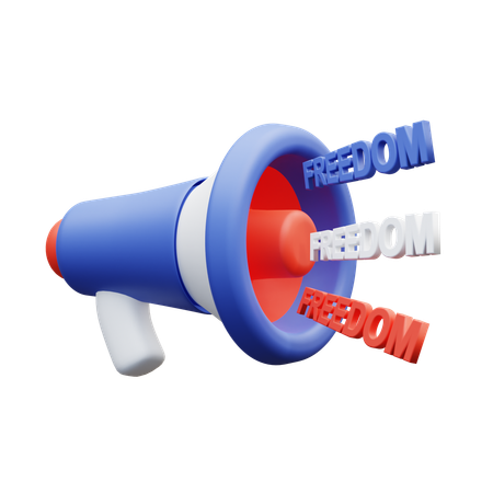 Freiheitsmegaphon  3D Icon