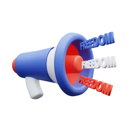 Freiheitsmegaphon  3D Icon