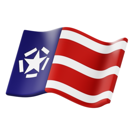 Freiheitsflagge  3D Icon