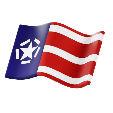 Freiheitsflagge  3D Icon