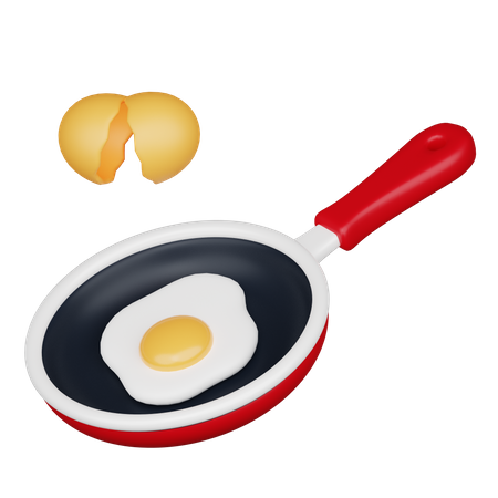 Freír huevos  3D Icon
